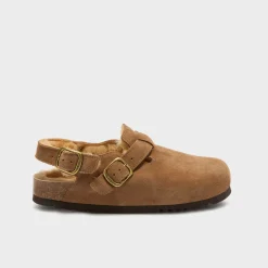 Donna Scholl Sabot*Mules fae fur backstrap