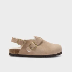 Donna Scholl Sabot*Mules fae fur backstrap