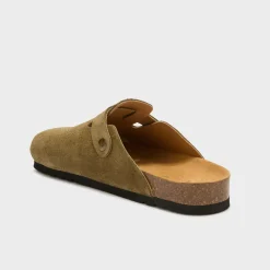 Uomo Scholl Sabot*Mules olivier