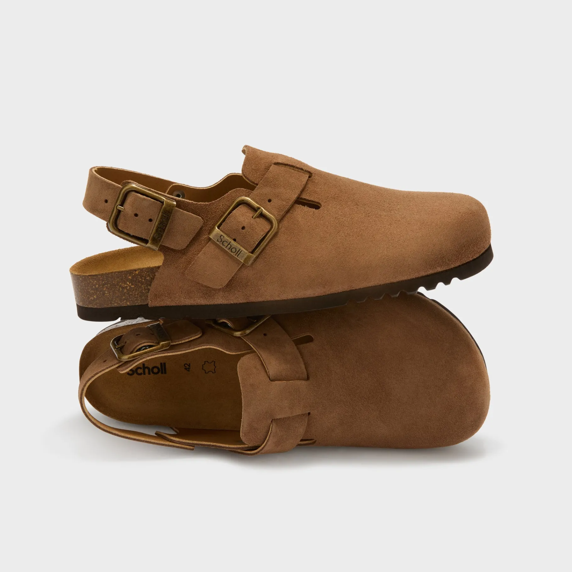 Uomo Scholl Sabot*Mules olivier backstrap