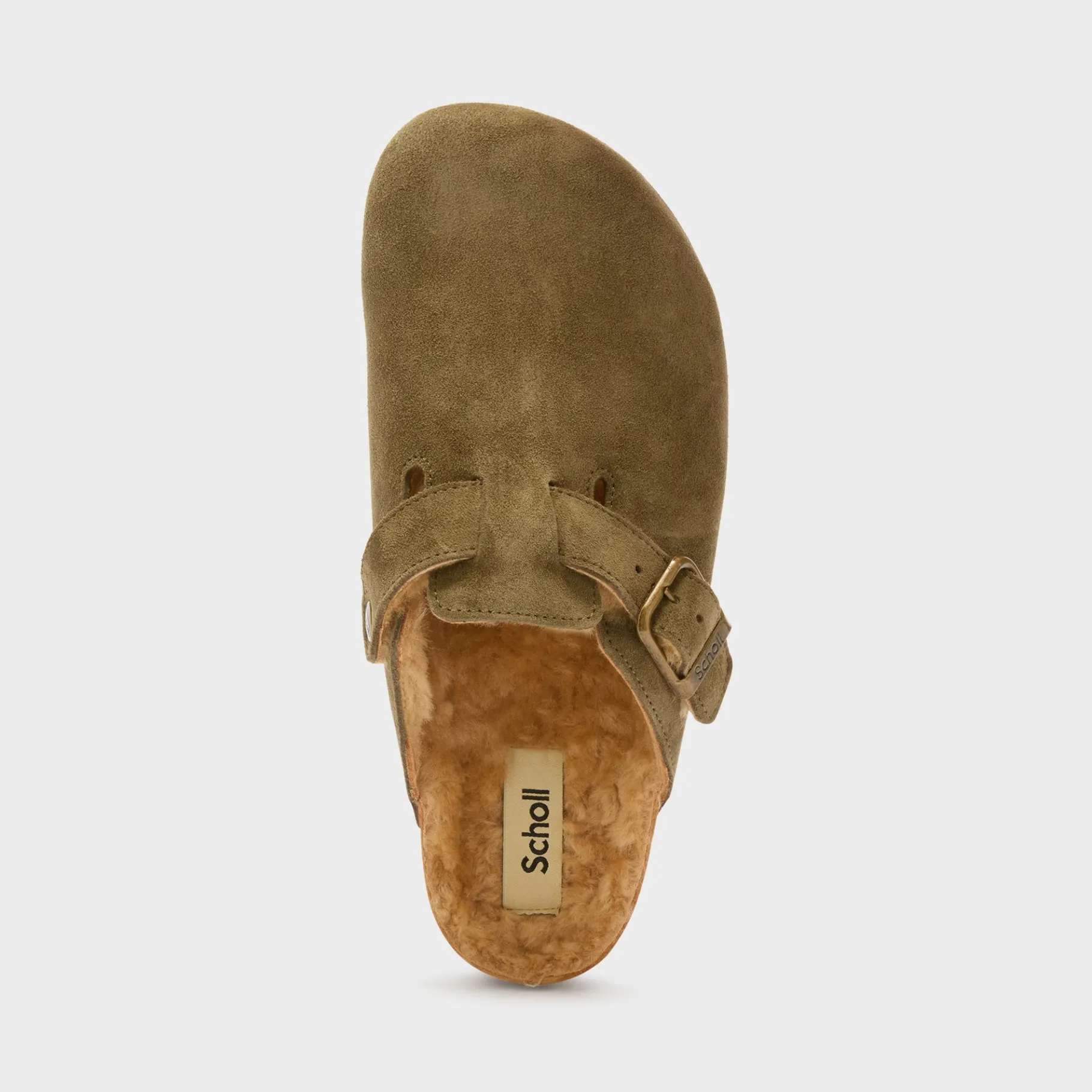 Uomo Scholl Sabot*Mules olivier fur