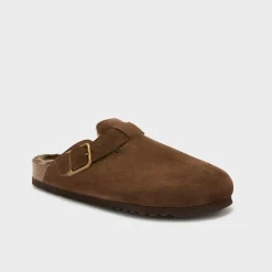 Uomo Scholl Sabot*Mules olivier fur