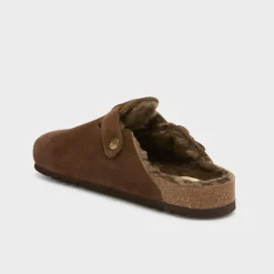 Uomo Scholl Sabot*Mules olivier fur