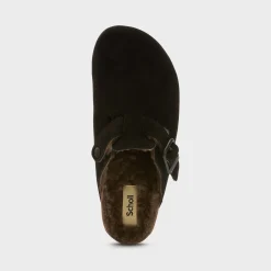 Uomo Scholl Sabot*Mules olivier fur