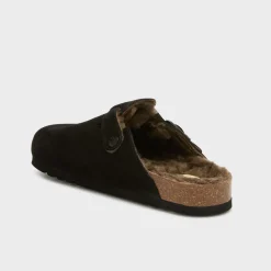 Uomo Scholl Sabot*Mules olivier fur