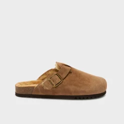 Uomo Scholl Sabot*Mules olivier fur