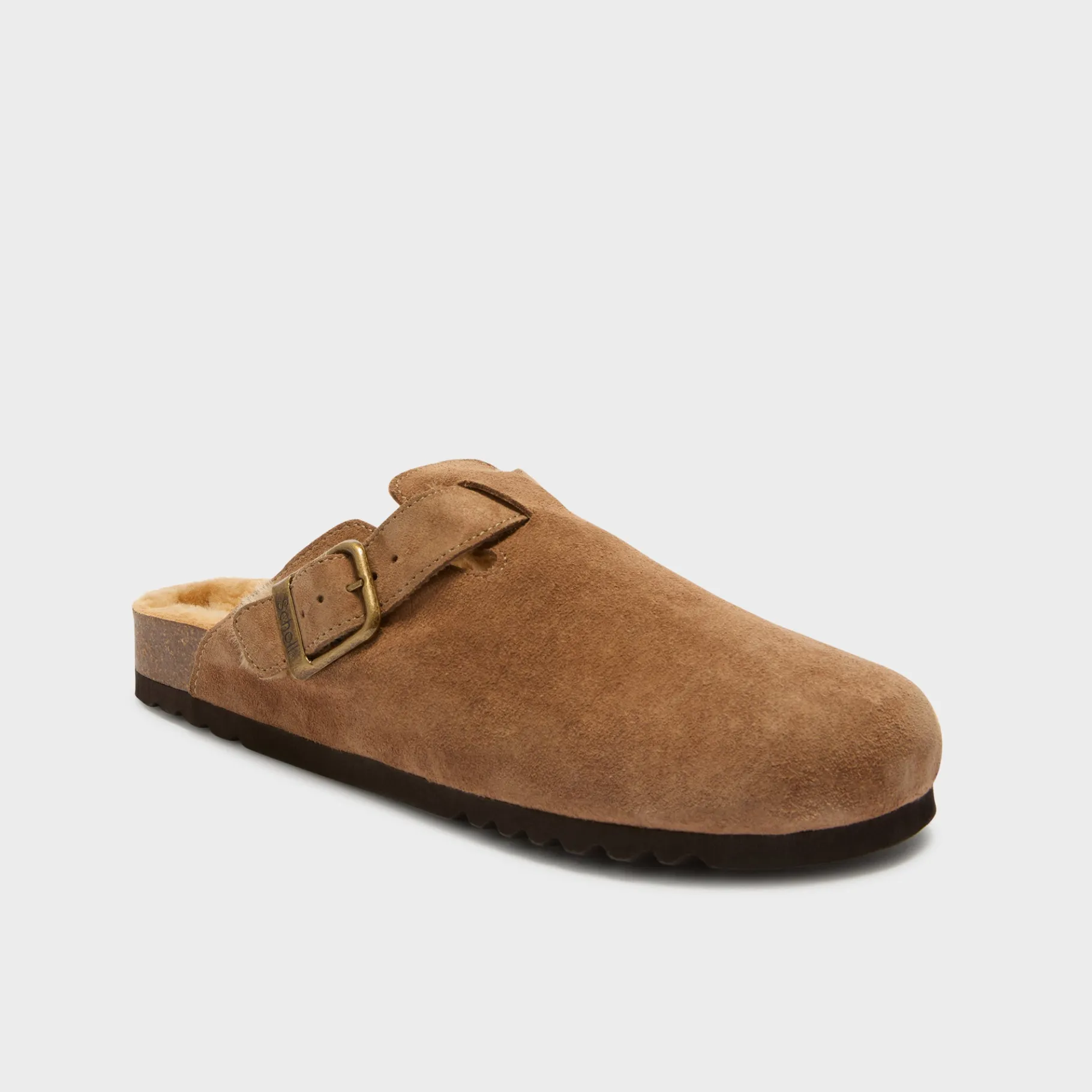 Uomo Scholl Sabot*Mules olivier fur