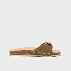 Donna Scholl Sandali*Mules pescura flat cork