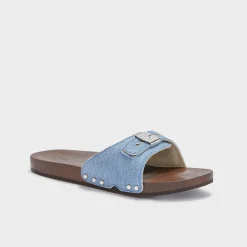 Uomo Scholl Sandali*Sandali pescura flat flex denim