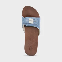 Uomo Scholl Sandali*Sandali pescura flat flex denim