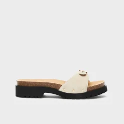 Donna Scholl Sandali*Sandals pescura carroarmato cork