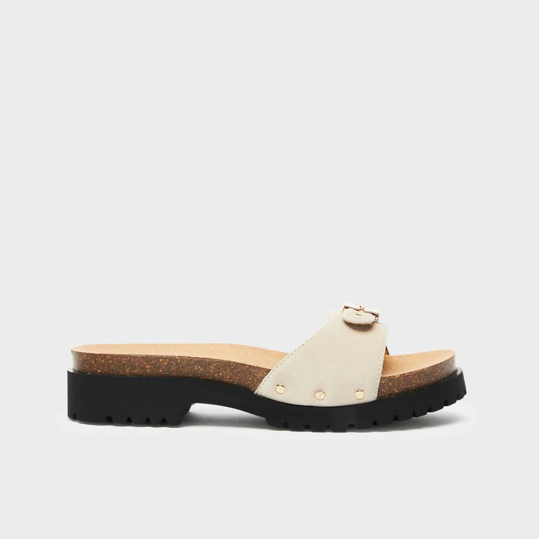 Donna Scholl Sandali*Sandals pescura carroarmato cork
