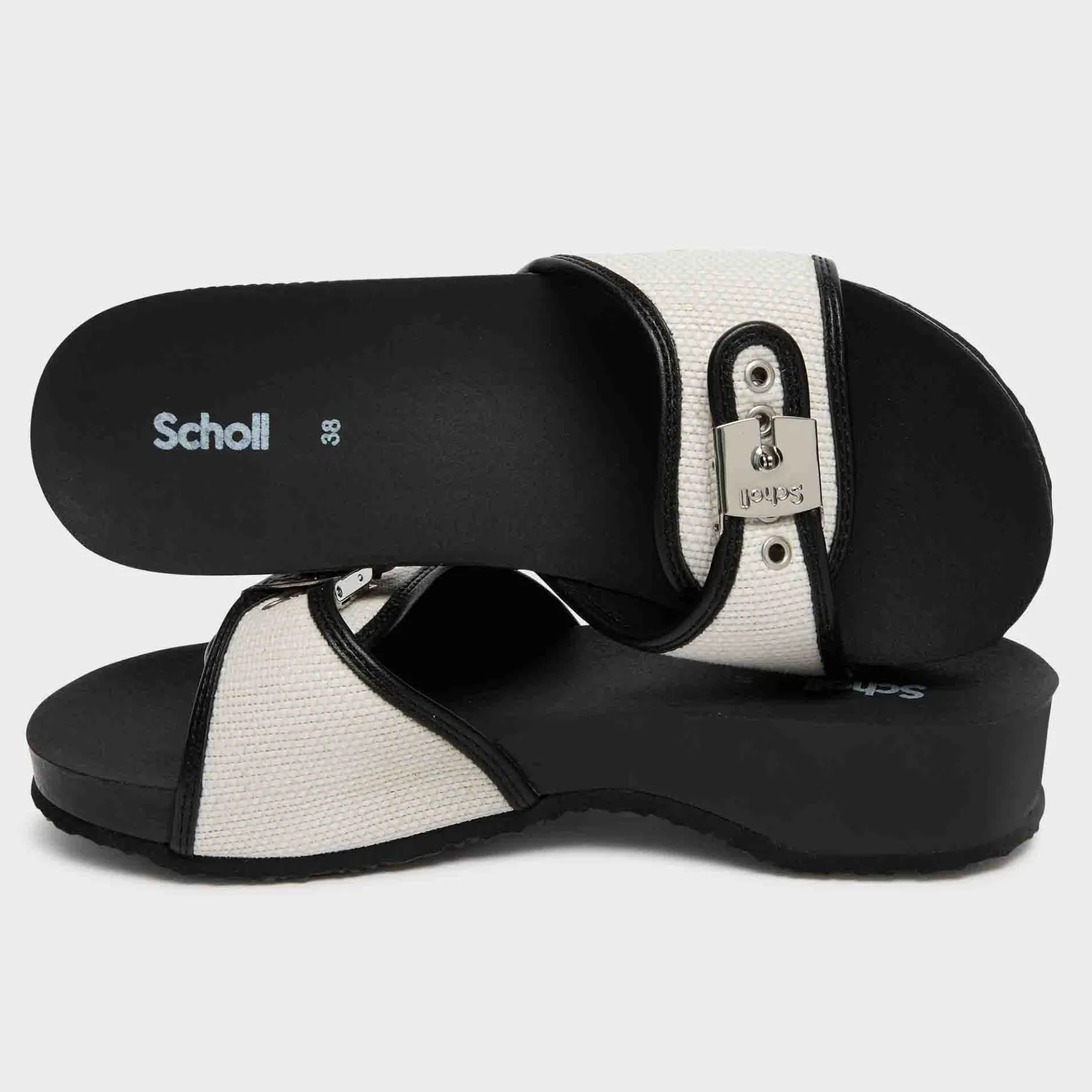 Donna Scholl Tacchi|Sandali*Sandals pescura heel cork
